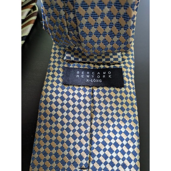 Bergamo New York Tie Lot Of 12 Neckties Jacquard Repp Multicolor Etc 56-64" - Picture 12 of 16